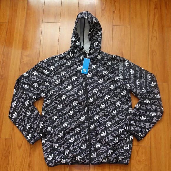 Adidas Originals Trefoil Monogram Windbreaker - Picture 1 of 14